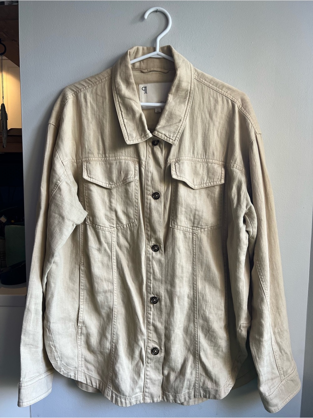 Anthropologie Beige Utility Jacket
